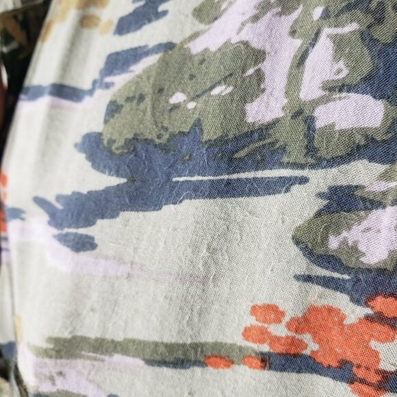 Urban Outfitters Mens Sz S Tiger Patterned Beachy Button Front Collared Shirt - Picture 6 of 8